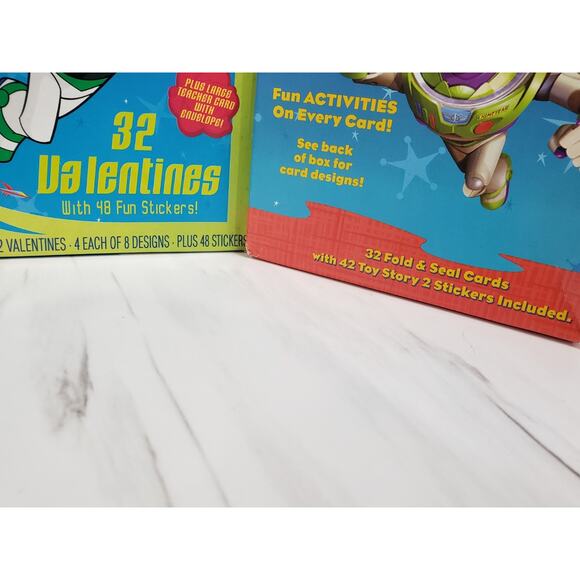 Vintage Disney Pixar Toy Story 1 & Toy Story 2 Valentines Classroom Cards lot 2 - Picture 5 of 11